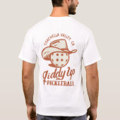 Giddy Up Pickleball - Cowboy Hat Logo T-Shirt (Dos)