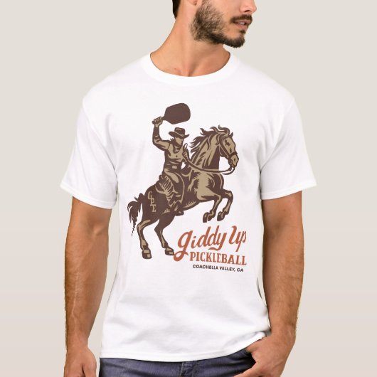 Giddy Up Pickleball - Paddle Front T-shirt (Voorkant)
