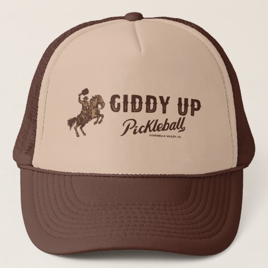 Giddy Up Pickleball - Trucker Hat Pet (Voorkant)
