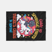 Giddy Up Sparkle Farts There's Chaos To Spread Cut Fleece Deken (Voorkant (Horizontaal))