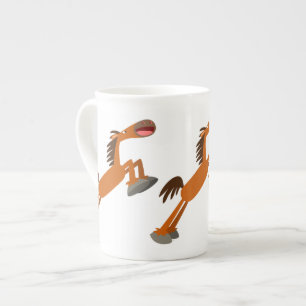 Giddyup, Horsey. Cartoon Horse Bone China Mok