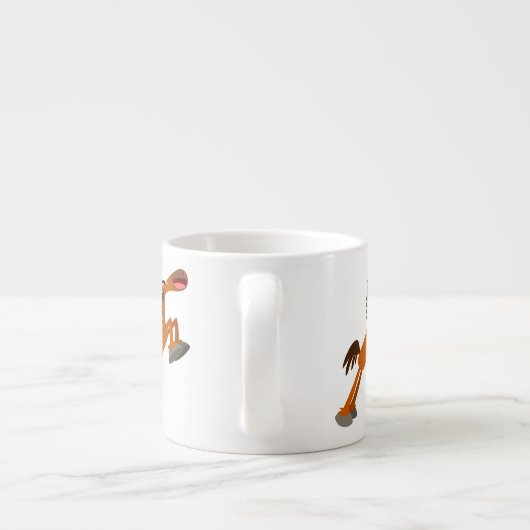 Giddyup, Horsey ! Cartoon Horse Espresso Mug (Dos)