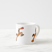 Giddyup, Horsey ! Cartoon Horse Espresso Mug (Devant droit)