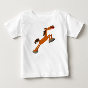 Giddyup, Horsey! Cartoon Paard Baby T-shirt