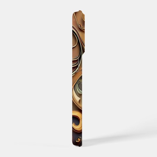 Gided Baroque Scrollwork  iPhone Hoesje (Rechterkant)