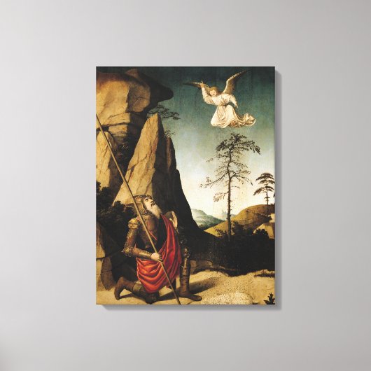 Gideon and the Fleece, c.1490 Canvas Afdruk (Voorkant)