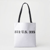 Gideon v. Wainwright Tote Bag (Voorkant)