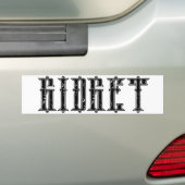 GIDGET-BUMPERSTICKER BUMPERSTICKER (Op auto)