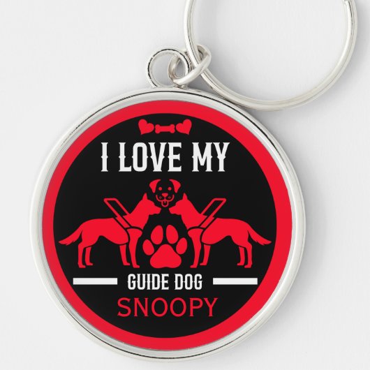 Gids hond geschenken sleutelhanger (Voorkant)