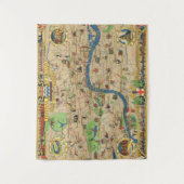  gids naar Londen Wandkleed (Voorkant)