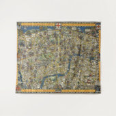  gids naar Londen Wandkleed (Voorkant (horizontaal))