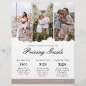 Gids voor Familiefotografie Prijzen Lijst Flyer (Voorkant)