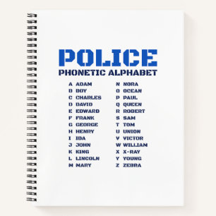 Gids voor het Politie Fonetisch Alfabet Notitieboek