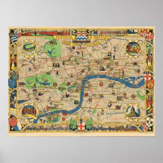 gids voor het Poster Londen (Voorkant)