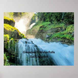 Giessbach Watervallen, Zwitserland Poster