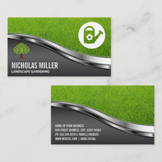 gieter | Gras Visitekaartje (Voorkant / Achterkant)