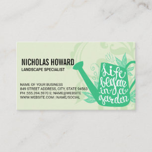 gieter   Tuinlandschap Visitekaartje