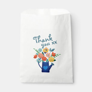 Gieter Vol Bloemen Modern Dank Je Bedankzakje