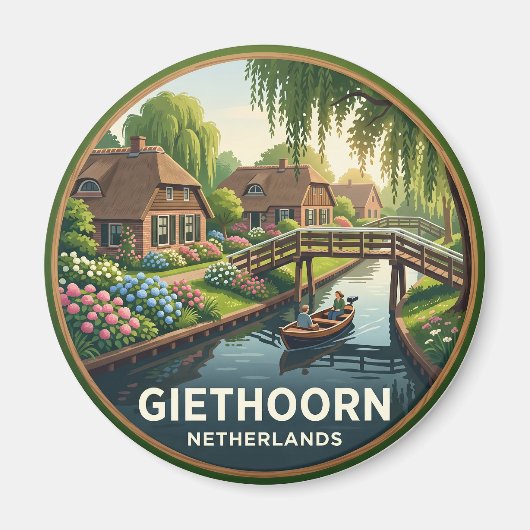 Giethoorn Nederland Magneet (Voorkant)