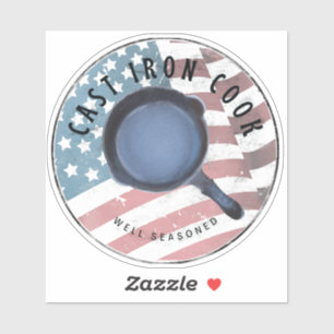 Gietijzer Kook goed gekruide Sticker
