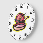 gietijzeren rooster Retro Koken Art Grote Klok (Hoek)