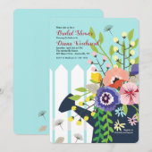 Gietkan Bloesems Uitnodiging (Voorkant / Achterkant)