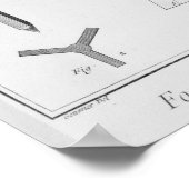 Gietsnaren, illustratie van "Encyclopedie" Poster (Hoek)