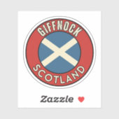 Giffnock, Scotland Sticker (Vel)