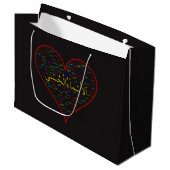Gift Bag - 99 Names of Allah (Arabisch) Groot Cadeauzakje (Voorkant Gekanteld)