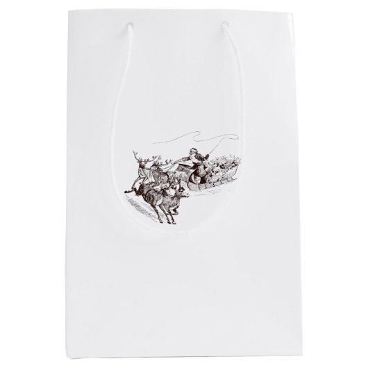 Gift Bag Christmas  Medium Cadeauzakje (Voorkant)