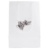 Gift Bag Christmas  Medium Cadeauzakje (Achterkant)