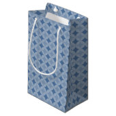 Gift Bag - Circles en diamanten Klein Cadeauzakje (Voorkant Gekanteld)
