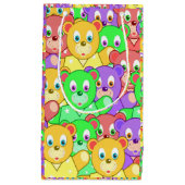 Gift Bag Colorful Teddy Bears Klein Cadeauzakje (Voorkant)