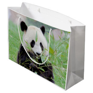 Gift Bag Foto: reuzenpanda, dieren 0185. Groot Cadeauzakje