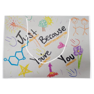 Gift Bag - gewoon omdat je jezelf bent Groot Cadeauzakje