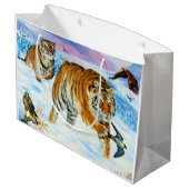 Gift Bag Glossy Groot Cadeauzakje (Achterkant Gekanteld)