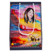 Gift Bag Glossy Medium Cadeauzakje (Achterkant)