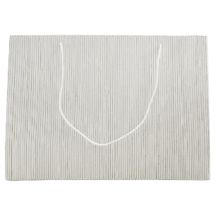 GIFT BAG GRAY EN WITTE STRIPES GROOT CADEAUZAKJE