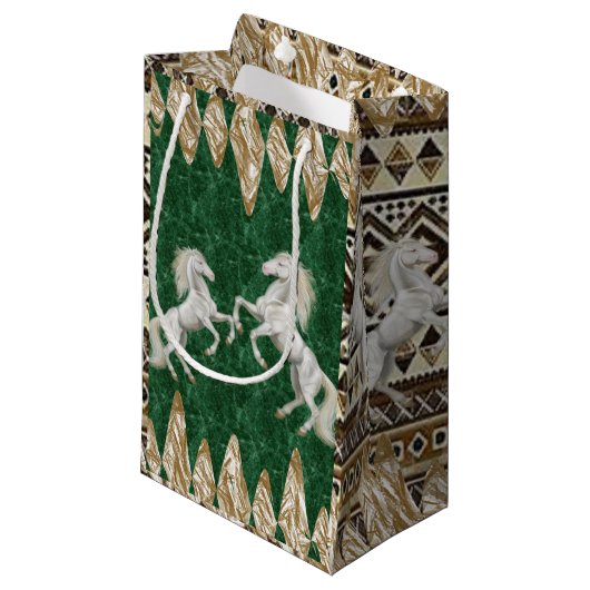 Gift Bag Horse Klein Cadeauzakje (Voorkant Gekanteld)