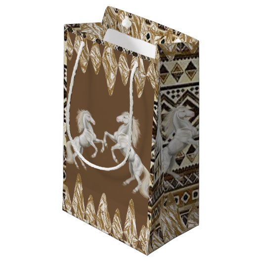 Gift Bag Horse Klein Cadeauzakje (Voorkant Gekanteld)