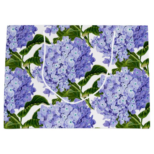 Gift Bag-Hydrangea Large Gift Bag Groot Cadeauzakje (Voorkant)