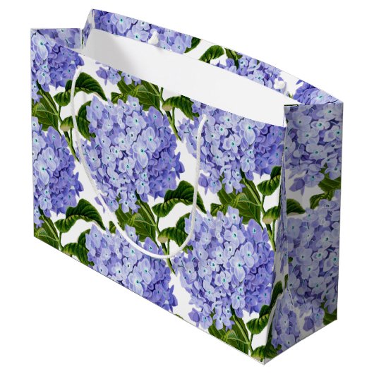Gift Bag-Hydrangea Large Gift Bag Groot Cadeauzakje (Achterkant Gekanteld)