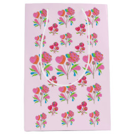 Gift Bag Lollipop Flower Medium Cadeauzakje