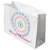 Gift Bag (LRG) - kerstdecoratie Groot Cadeauzakje (Achterkant Gekanteld)