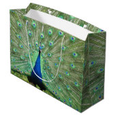 Gift Bag (Lrg) - Proud Peacock Large Cadeautasje (Achterkant Gekanteld)