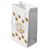 Gift Bag met kerstcadeau Klein Cadeauzakje (Achterkant Gekanteld)