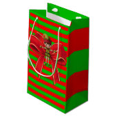 Gift Bag met kerstmis Elf Klein Cadeauzakje (Achterkant Gekanteld)