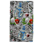 Gift Bag met kerstmis Snowman Klein Cadeauzakje (Voorkant)