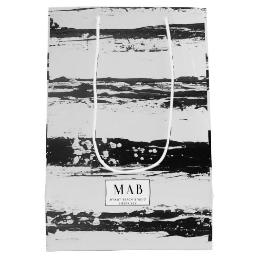 Gift Bag met zoute strand vibe Medium Cadeauzakje (Achterkant)