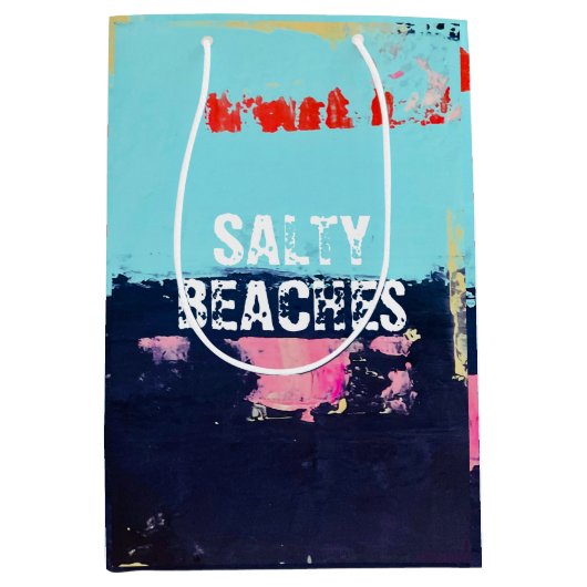 Gift Bag met zoute strand vibe Medium Cadeauzakje (Voorkant)